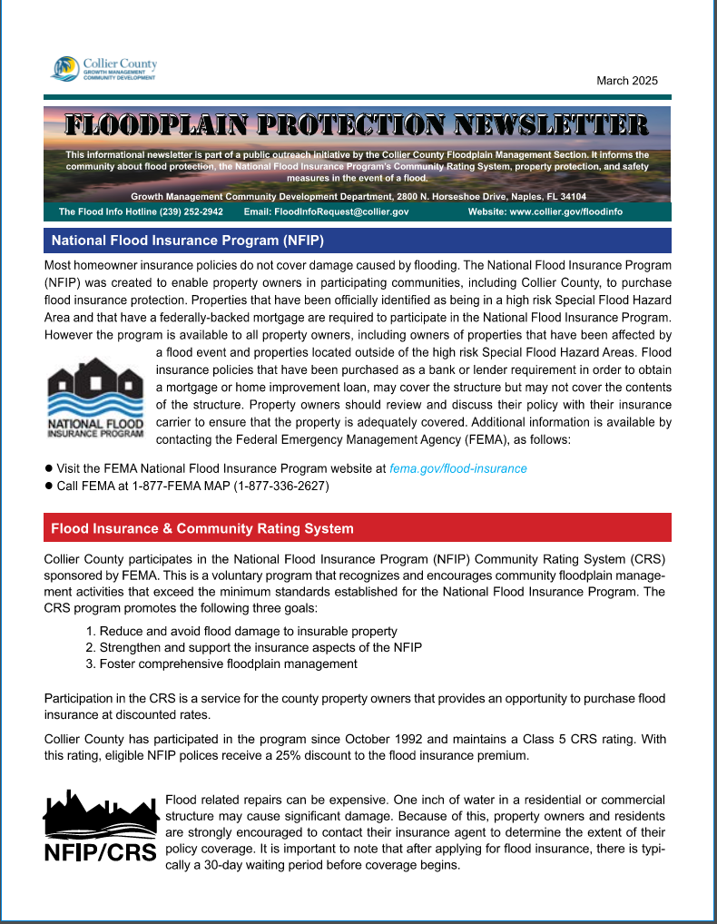 2025 Flood Protection Newsletter