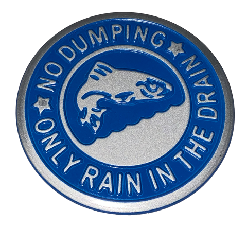 Metal disk stating 